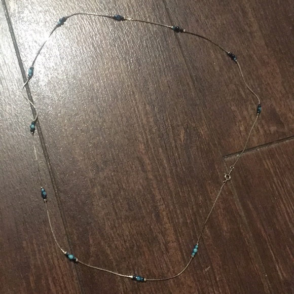 Turquoise Gypsy Silver Sea Necklace - Picture 5 of 8